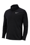 Nike Pacer Dri-fit Half Zip Long Sleeve Running Shirt In Black/refsil