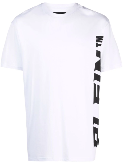 Philipp Plein Skull Logo T-shirt In White