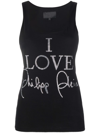 PHILIPP PLEIN CRYSTAL-EMBELLISHED TANK TOP