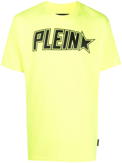 Philipp Plein Logo-print Short-sleeved T-shirt In Yellow