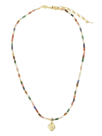 Anni Lu Gold-plated Oceano Pearl Necklace In Multicoloured