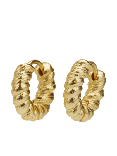 Anni Lu Gold-plated Cable Twisted Hoop Earrings