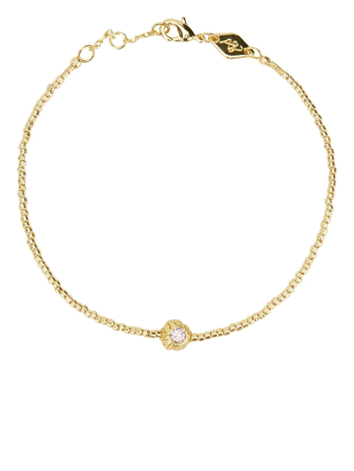 Anni Lu Grand Balani 18ct Yellow Gold-plated Brass, Opal Cabochon And Cubic Zirconia Bracelet