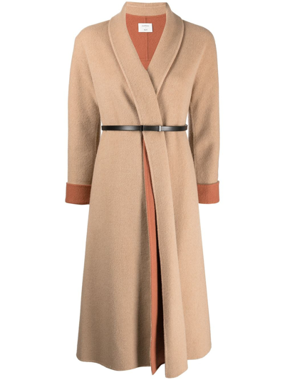 Onefifteen Rely Colour-block Coat In Braun