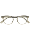 GARRETT LEIGHT LOGO SQUARE-FRAME GLASSES