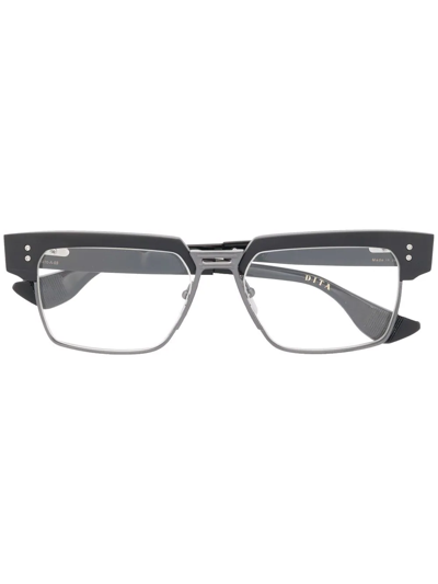 Dita Eyewear Logo Square-neck Glasses In Schwarz