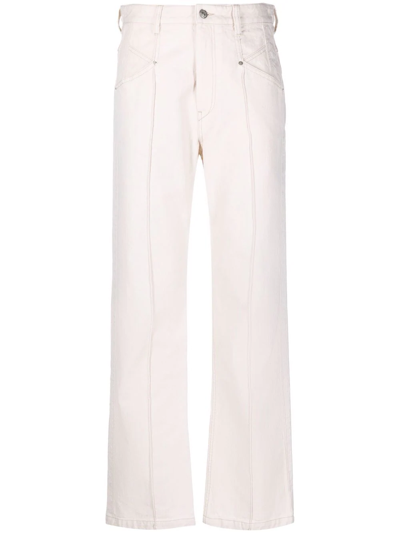 Isabel Marant Women's Straight Fit Jeans   Nadege In White
