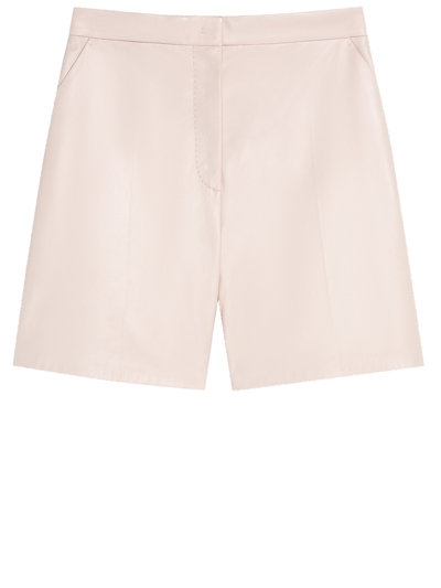 Max Mara Pink Nappa Leather Short