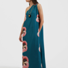 La Doublej Roy Printed Silk One Shoulder Dress In Giga Pansy Placée