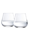 BACCARAT CHATEAU BACCARAT DOUBLE OLD FASHION #2 TUMBLERS 2-PIECE SET,400015564353