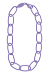 Federica Tosi Christy Matte Painted Chain Necklace In Lilac