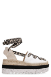 Stella Mccartney Gaia Wedge Espadrillas In White