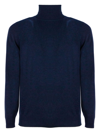 KANGRA BLUE MERINO BLEND SWEATER,300105 00041