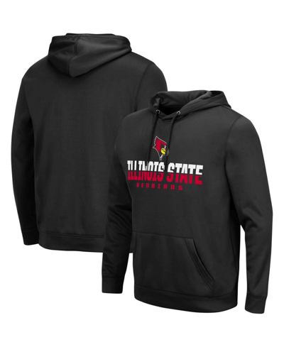 Colosseum Men's Black Illinois State Redbirds Lantern Pullover Hoodie