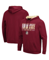 Colosseum Men's Garnet Florida State Seminoles Slash Stack 2.0 Pullover Hoodie In Garnet