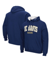 Colosseum Men's Navy Uc Davis Aggies Arch And Logo Pullover Hoodie In Navy