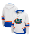 Colosseum Men's White Florida Gators Lace Up 3.0 Pullover Hoodie In White