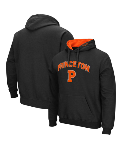 Colosseum Men's Black Princeton Tigers Arch And Logo Pullover Hoodie