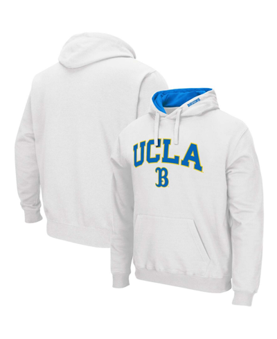 Colosseum Men's White Ucla Bruins Arch Logo 3.0 Pullover Hoodie