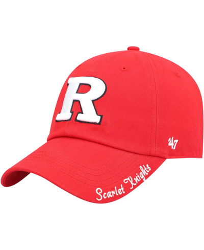 47 Brand Women's Scarlet Rutgers Scarlet Knights Miata Clean Up Logo Adjustable Hat
