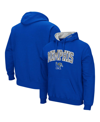 COLOSSEUM MEN'S ROYAL MEMPHIS TIGERS ARCH AND LOGO PULLOVER HOODIE