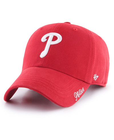 47 Brand Women's Red Philadelphia Phillies Team Miata Clean Up Adjustable Hat