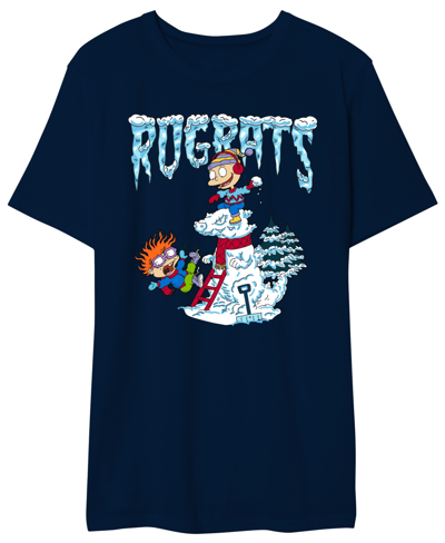 Hybrid Rugrats Snowball Fight Men's Graphic T-shirt In Rugrats Snowball Fight Mens Graphic T-sh