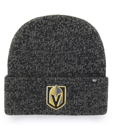 47 Brand Men's Black Vegas Golden Knights Brain Freeze Cuffed Knit Hat
