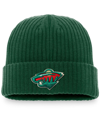 Fanatics Men's Kelly Green Minnesota Wild Core Primary Logo Cuffed Knit Hat In Kelly Green