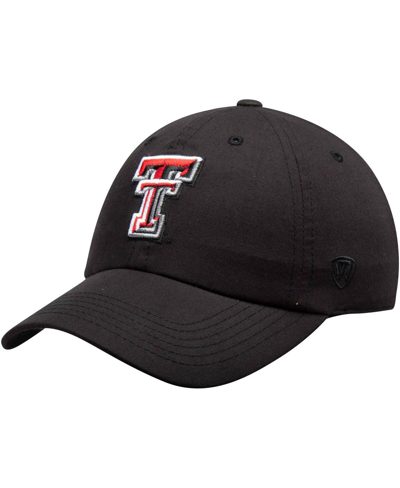 Top Of The World Men's Black Texas Tech Red Raiders Primary Logo Staple Adjustable Hat