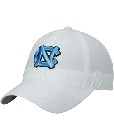 Top Of The World Men's White North Carolina Tar Heels Primary Logo Staple Adjustable Hat