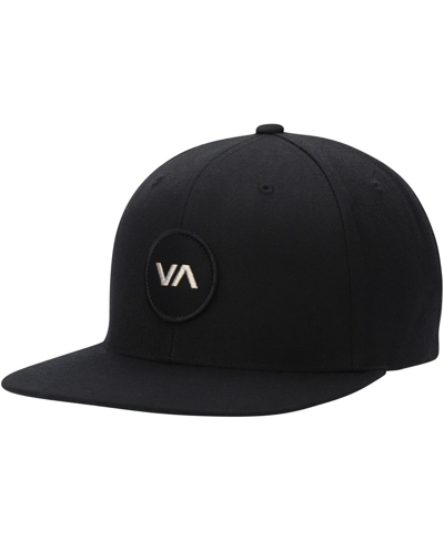 RVCA MEN'S BLACK VA PATCH ADJUSTABLE SNAPBACK HAT