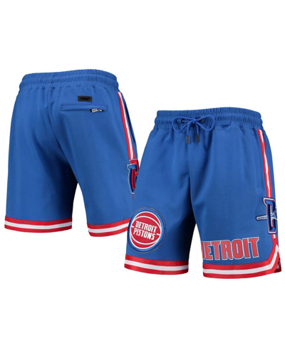 Pro Standard Men's Blue Detroit Pistons Chenille Shorts