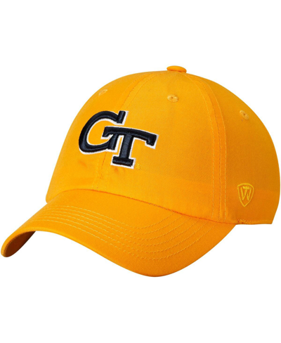 Top Of The World Men's Gold-tone Georgia Tech Yellow Jackets Primary Logo Staple Adjustable Hat