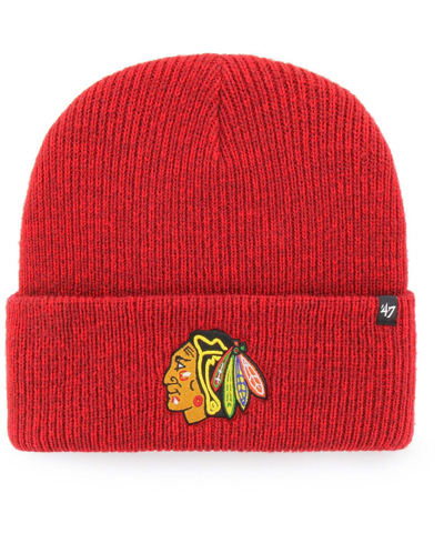 47 Brand Men's Red Chicago Blackhawks Brain Freeze Cuffed Knit Hat