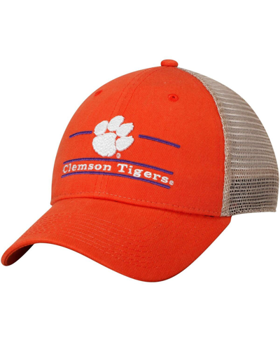 Game Men's Orange Clemson Tigers Logo Bar Trucker Adjustable Hat