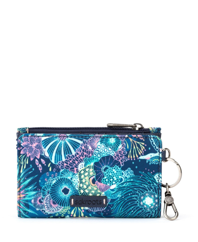 Sakroots Ecotwill Encino Essential Wallet In Royal Blue Seascape