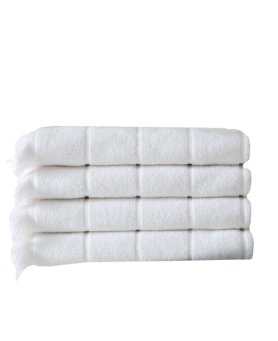Ozan Premium Home Mirage Collection Bath Towels 4-pack Bedding In White