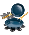 BROOKLYN STEEL CO. EMERALD FRYPAN SET