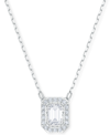 Swarovski Rhodium-plated Millenia Pendant Necklace, 15" + 2" Extender In White