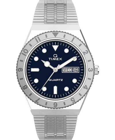 Timex Women's Q Silver-tone Stainless Steel Bracelet Watch 36mm