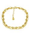 ESSENTIALS GOLD OR SILVER PLATED MARINE DOUBLE CHAIN BRACELET