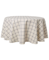 TOWN & COUNTRY LIVING WINDOW PANE TABLECLOTH SINGLE PACK 70" ROUND