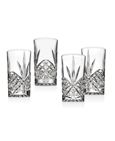 Godinger Dublin Highball Glasses, Set Of 4 In Clear