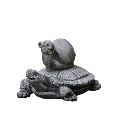 Campania International Snail Express Animal Statuary In Dark Gray