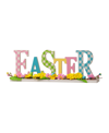 Glitzhome 16''l Wooden "easter" Table Decor In Multi