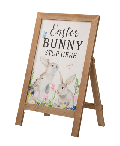 Glitzhome 24"h Easter Wooden Porch Sign / Standing Decor In Multi