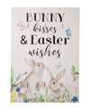 Glitzhome 18"h Easter Wooden Bunny Wall Decor In Multi
