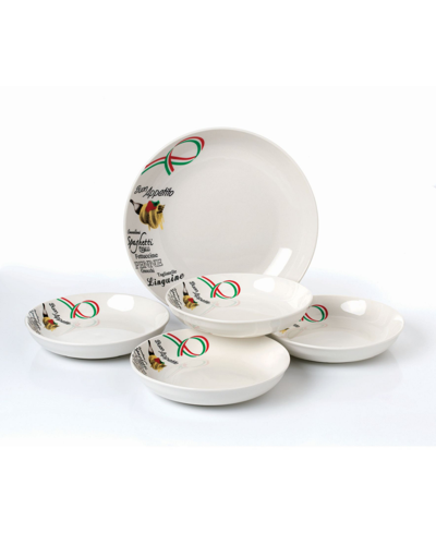Lorren Home Trends Buon Appetito Pasta By , Set Of 5 In Multi