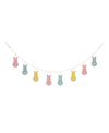 Glitzhome 72"l Easter Metal Bunny Garland In Multi